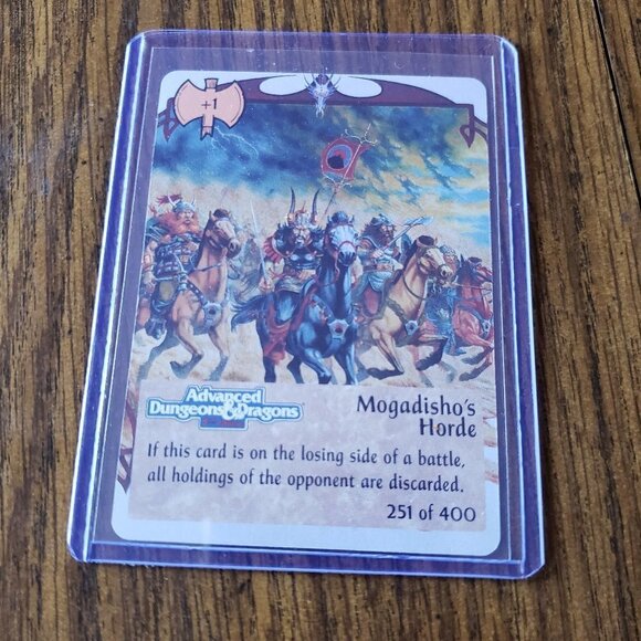 TSR Spellfire CCG 1st Ed. MOGADISHO'S HORDE Card #251 of 400 AD&D - Picture 2 of 3